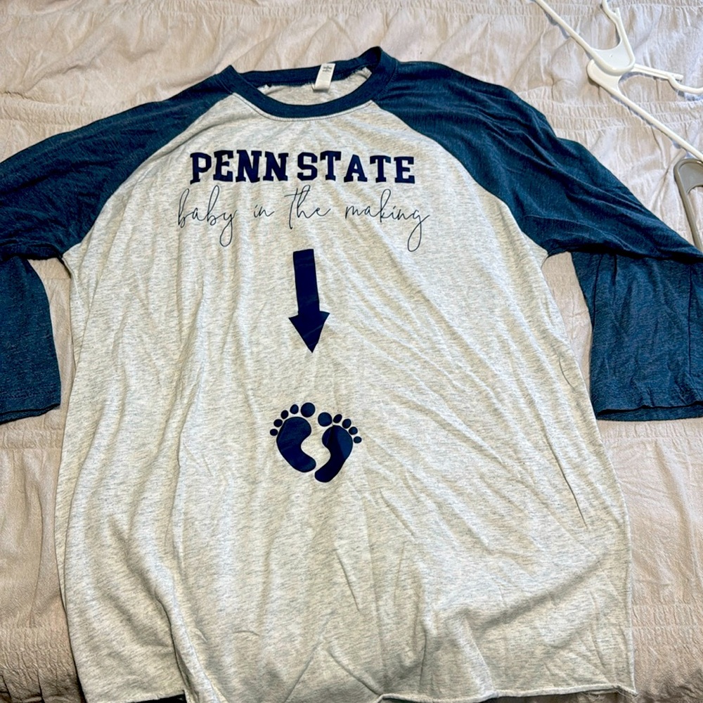 Penn State Maternity 3/4 length shirt.